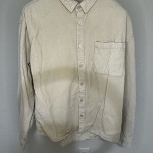 Forever 21 Cream Corduroy Shirt